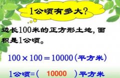 一公頃等于多少平方千米？一平方千米等于幾公頃及一公頃等