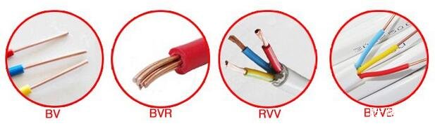 BVV、BV、RVV、BVR電線圖片區別