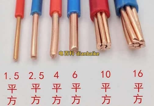 電線單位2.5,4,6平方區別、家裝什么情況使用6平方2.5平方和4平方？